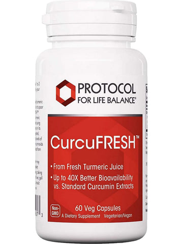 Protocol For Life Balance, CurcuFRESH, 500 mg, 60 Veg Capsules