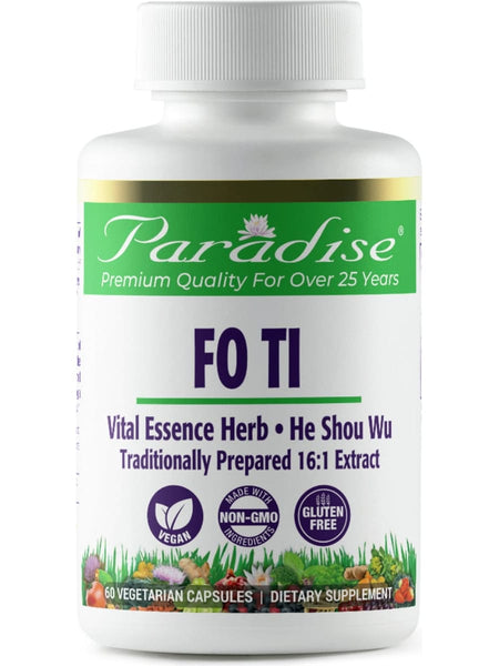 Paradise Herbs, Fo Ti, 60 vegetarian capsules