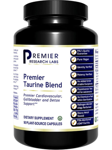 Premier Research Labs, Premier Taurine Blend, 90 Plant-Source Capsules