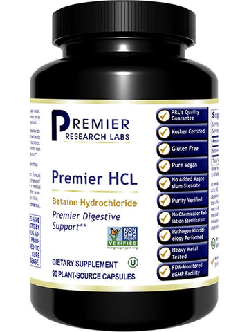 Premier Research Labs, Premier HCL, 90 Plant-Source Capsules