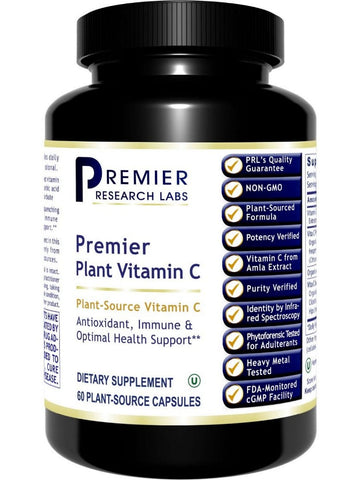 Premier Research Labs, Premier Plant Vitamin C, 60 Plant-Source Capsules