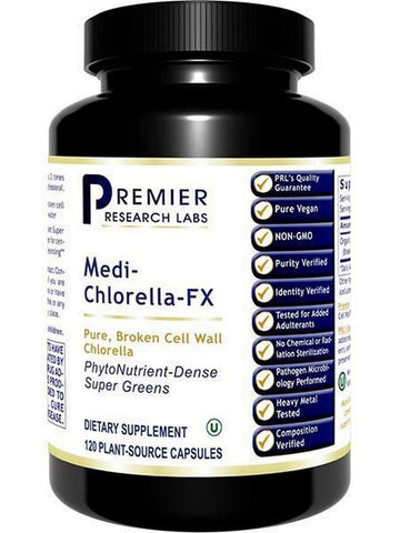 Premier Research Labs, Medi-Chlorella-FX, 120 Plant-Source Capsules