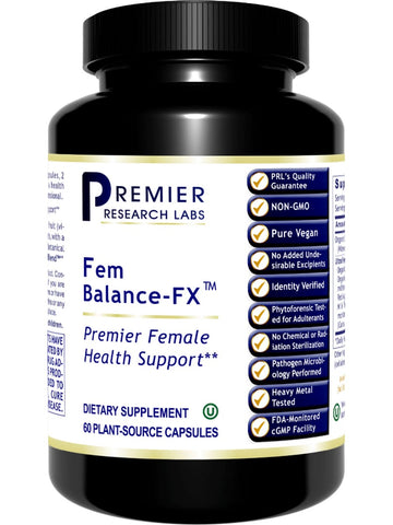 Premier Research Labs, Fem Balance-FX, 60 Plant-Source Capsules