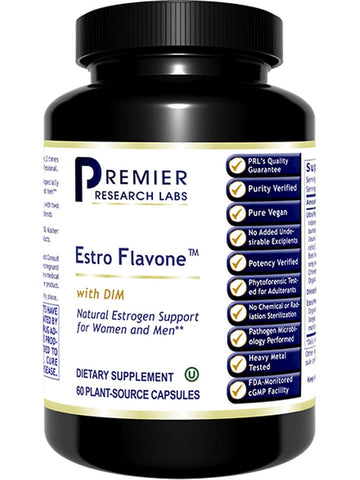 Premier Research Labs, Estro Flavone, 60 Plant-Source Capsules