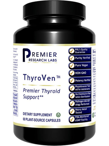 Premier Research Labs, ThyroVen, 60 Plant-Source Capsules