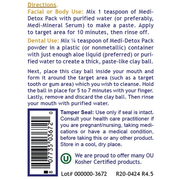 Premier Research Labs, Medi-Detox Pack, 5 oz