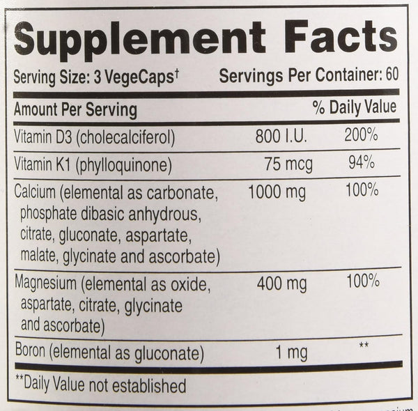 Phyto Therapy, Vegetarian Calcium with Magnesium, 180 VegeCaps