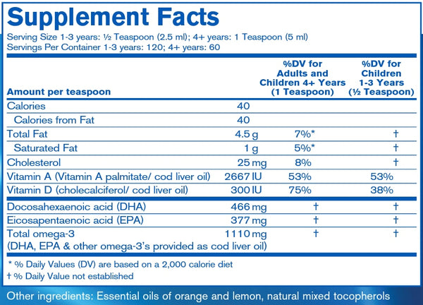 Pharmax, Finest Pure Cod Liver Oil, 10.1 fl oz