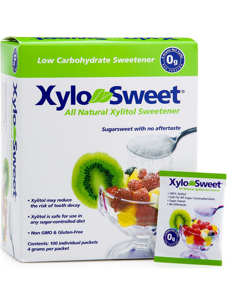 Xlear, XyloSweet with 100% Xylitol, 100 Individual Packets