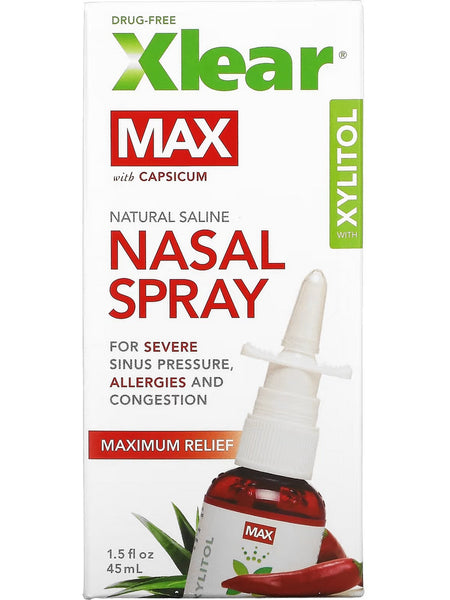 Xlear, Max Nasal Spray with Xylitol, 1.5 oz