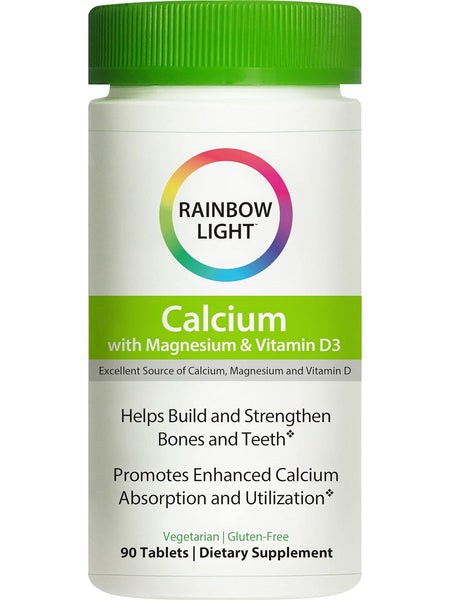 Rainbow Light, Calcium with Magnesium & Vitamin D3, 90 Tablets