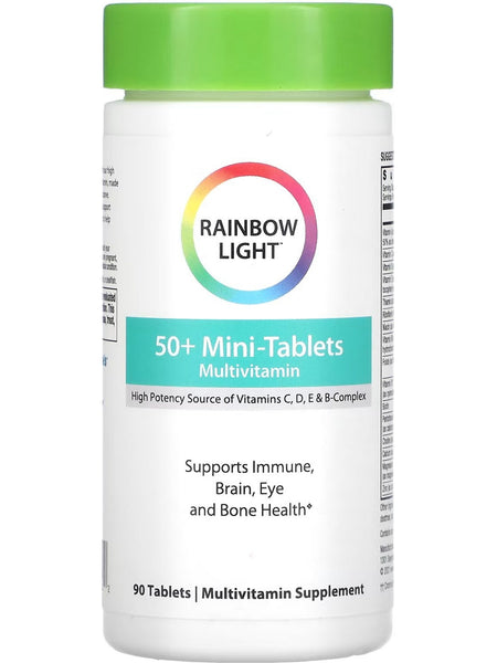 Rainbow Light, 50+ Mini Tablets Multivitamin, 90 Tablets