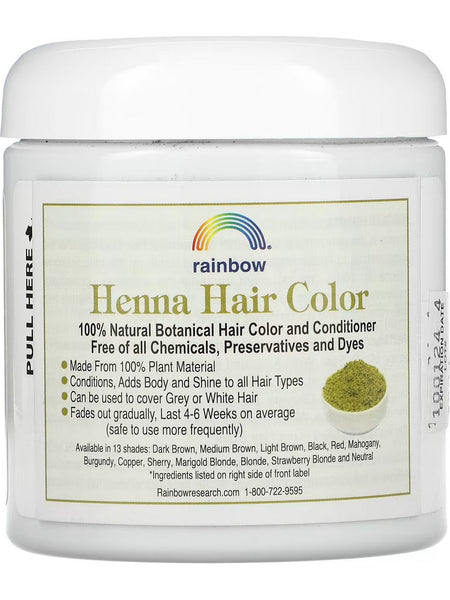 Rainbow Research, Henna, Medium Brown (Chestnut), 4 oz