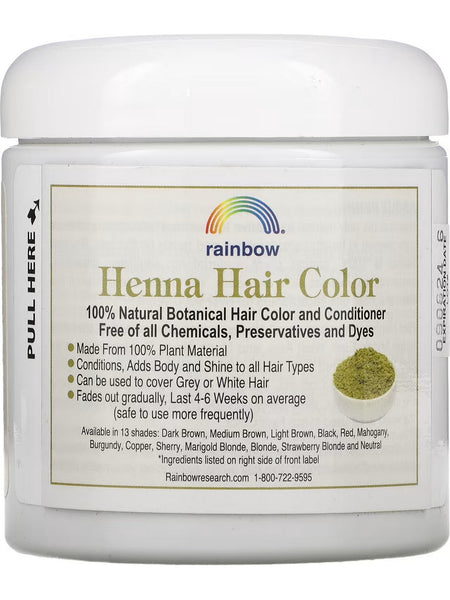 Rainbow Research, Henna, Mahogany (Medium Auburn), 4 oz