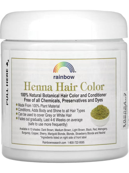 Rainbow Research, Henna, Blonde, 4 oz