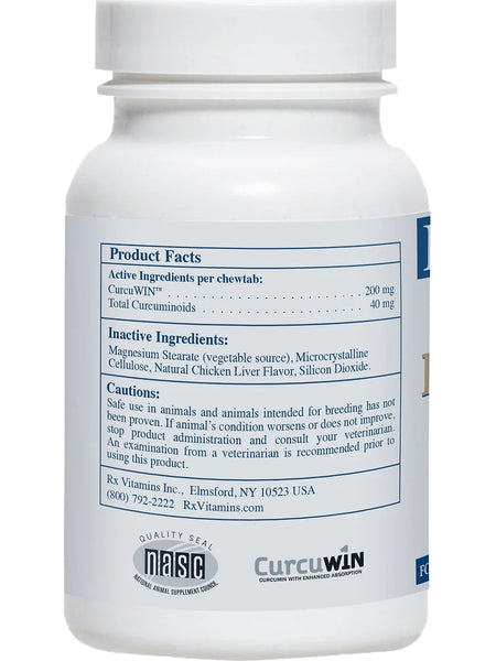 Rx Vitamins for Pets, RxCurcuWIN, 90 Chewable Tablets