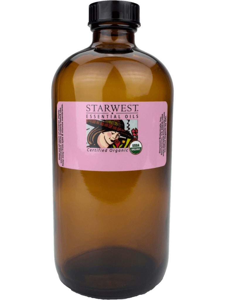 Starwest Botanicals, Basil, Sweet Essential Oil Organic, 16 fl oz