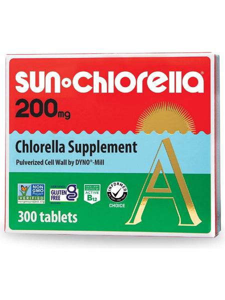 Sun Chlorella, Sun Chlorella, 200mg, 300 Tablets (20-day supply)