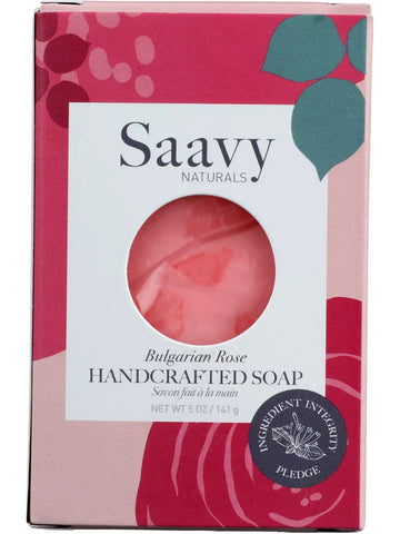 Saavy Naturals, Handcrafted Soap, Bulgarian Rose, 5 oz