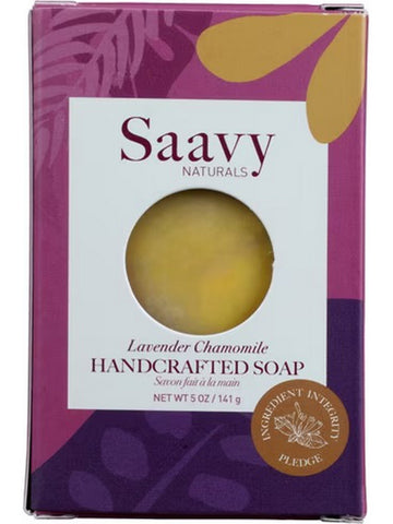 Saavy Naturals, Handcrafted Soap, Lavender Chamomile, 5 oz