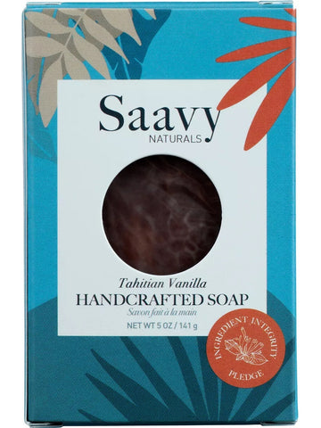 Saavy Naturals, Handcrafted Soap, Tahitian Vanilla, 5 oz