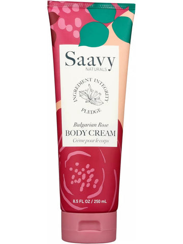 Saavy Naturals, Body Cream, Bulgarian Rose, 8.5 fl oz