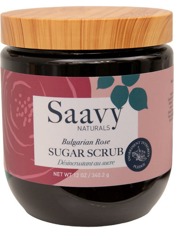 Saavy Naturals, Sugar Scrub, Bulgarian Rose, 12 oz