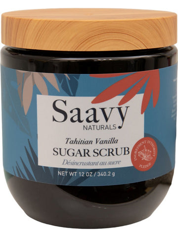 Saavy Naturals, Sugar Scrub, Tahitian Vanilla, 12 oz