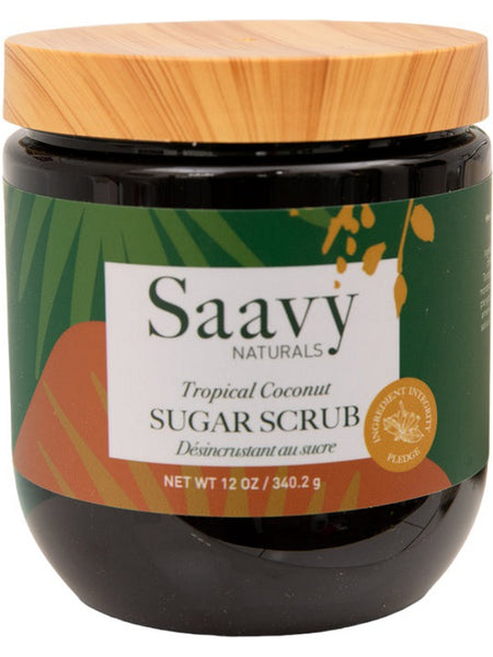 Saavy Naturals, Sugar Scrub, Tropical Coconut, 12 oz