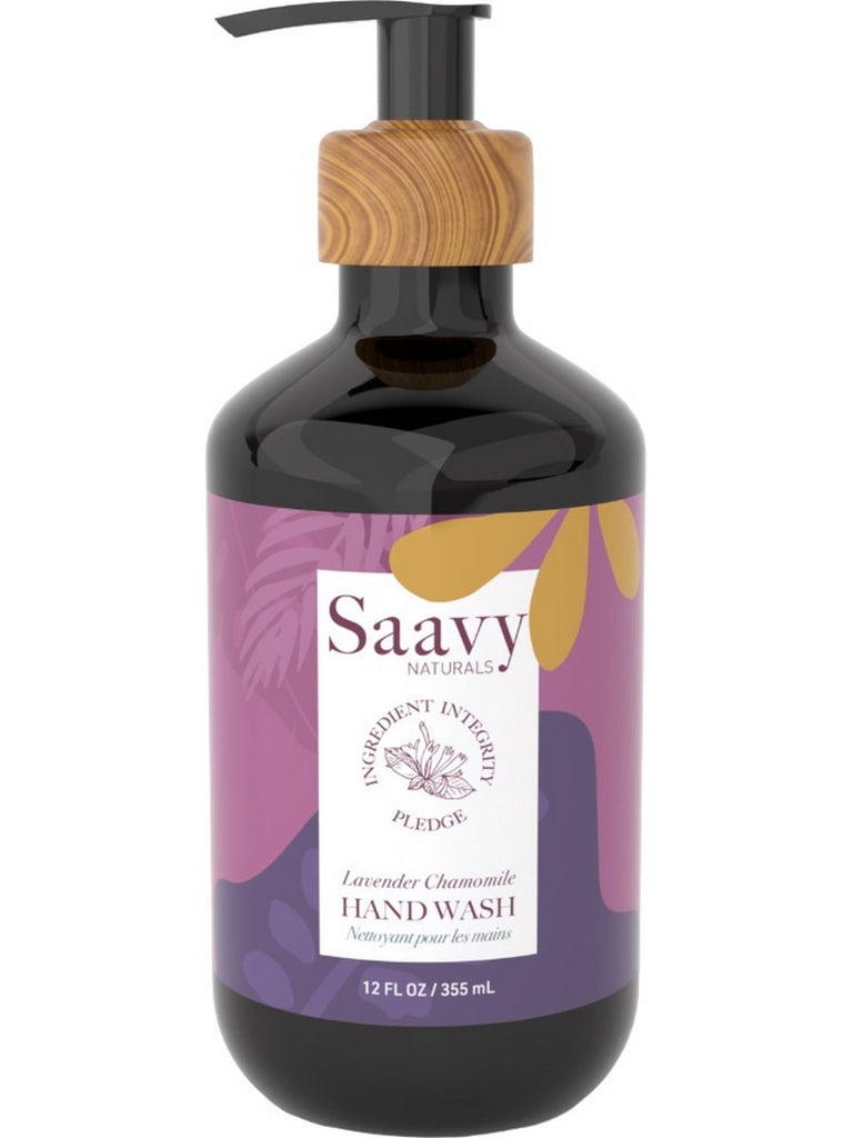 Saavy Naturals, Hand Wash, Lavender Chamomile, 12 fl oz