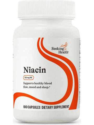 Seeking Health, Niacin 50 mg, 100 vegetarian capsules