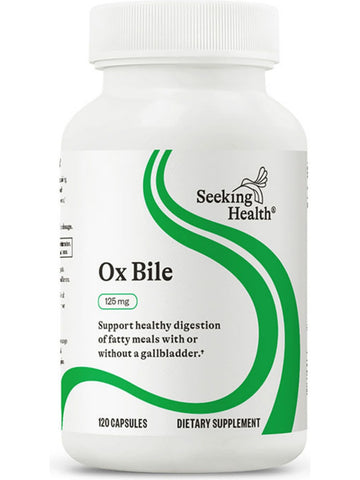 Seeking Health, Ox Bile 125 mg, 120 capsules