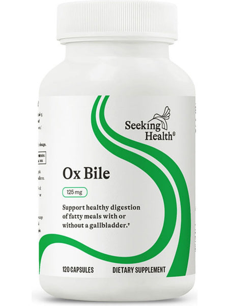 Seeking Health, Ox Bile 125 mg, 120 capsules