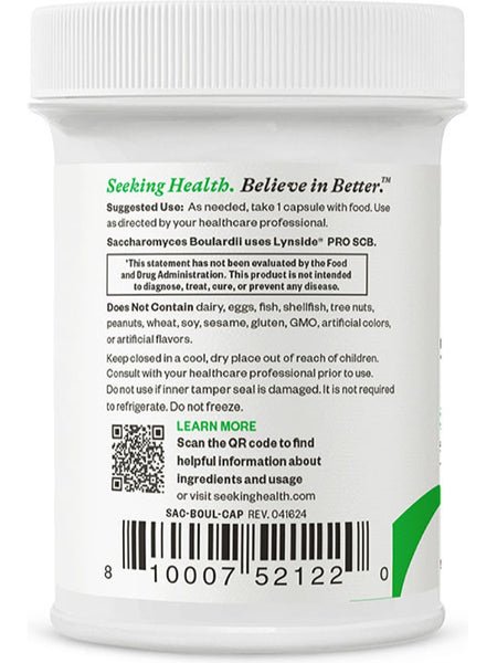 Seeking Health, Saccharomyces Boulardii, 60 vegetarian capsules