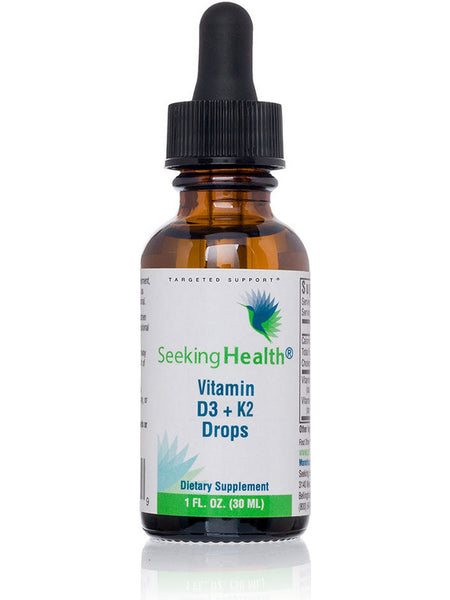 Seeking Health, Vitamin D3 + K2 Drops, 1 fl oz