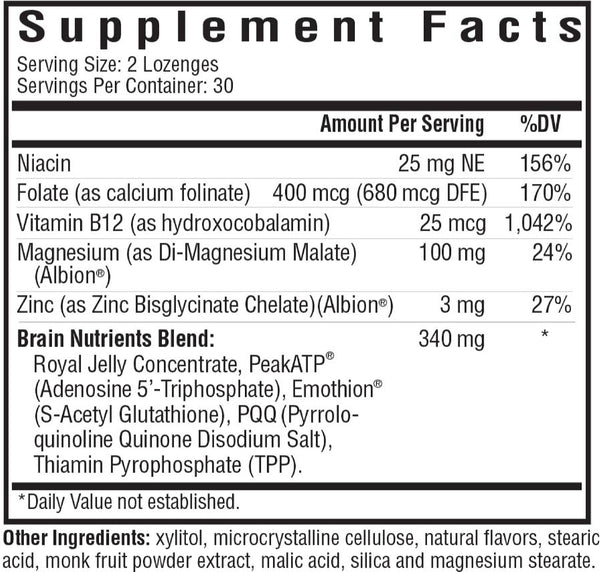 Seeking Health, Brain Nutrients, 60 lozenges