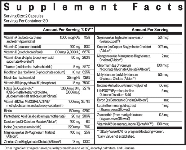 Seeking Health, Prenatal Essentials, 60 vegetarian capsules