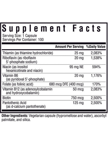 Seeking Health, B Complex MF Methyl-Free, 100 vegetarian capsules