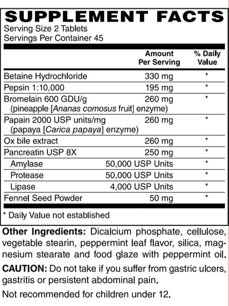 Smart Herbs, Superzymes, 90 tabs