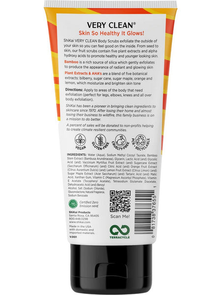 ShiKai, Very Clean Glow Citrus Bamboo Scrub, 6 fl oz