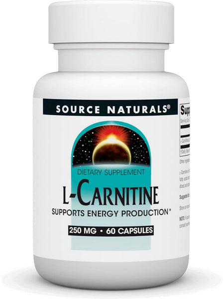 Source Naturals, L Carnitine, tartrate, 250mg, 60 ct