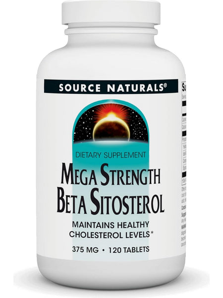 Source Naturals, Beta Sitosterol, 375mg Mega Strength, 120 ct