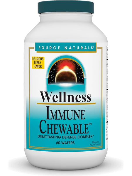 Source Naturals, Wellness Immune Chewable, 60 wafers