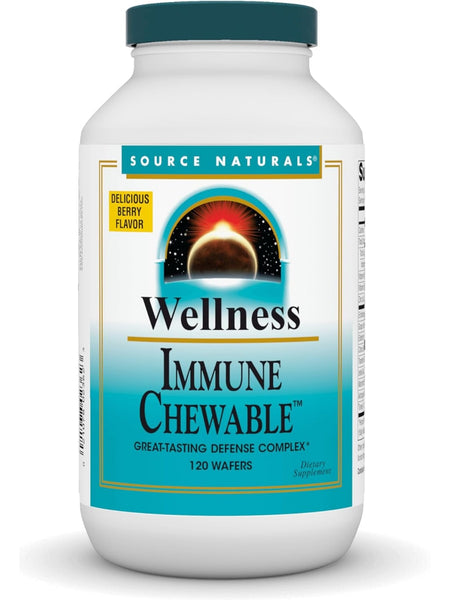 Source Naturals, Wellness Immune Chewable, 120 wafers