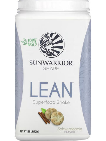 Sunwarrior, Lean Superfood Shake, Snickerdoodle, 1.59 lb (720 g)