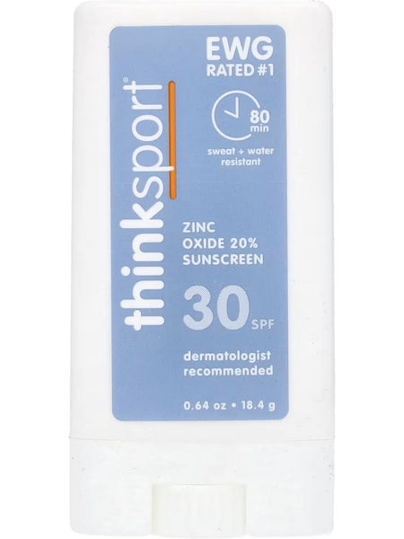 Think, Thinksport Zinc Oxide 20% Sunscreen SPF 30, 0.64 oz