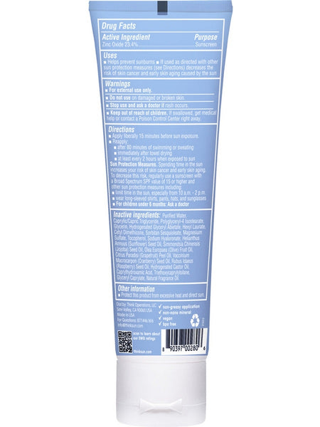 Think, Thinksport Zinc Oxide 23.4% Sunscreen SPF 50, 3 fl oz