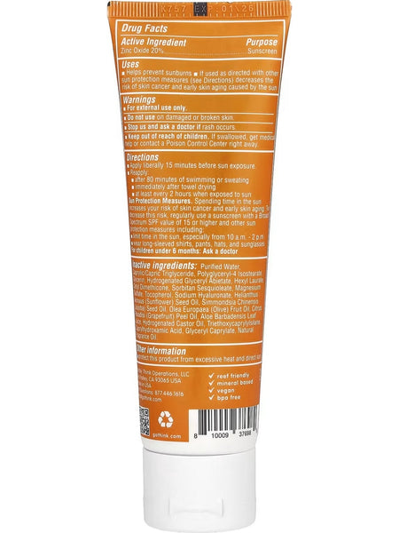 Think, Thinkdaily Zinc Oxide 20% Sunscreen SPF 30, Aloe and Tea Leaves, 3 fl oz