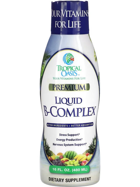 Tropical Oasis, Premium Liquid B-Complex, 16 fl oz