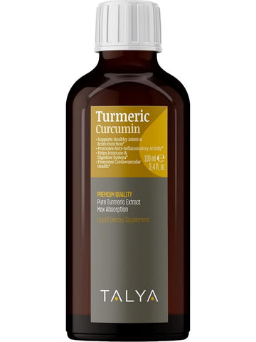 Talya, Turmeric Curcumin, 3.4 fl oz